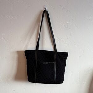Vera Bradley Elegant Black Dress Quilted Tote